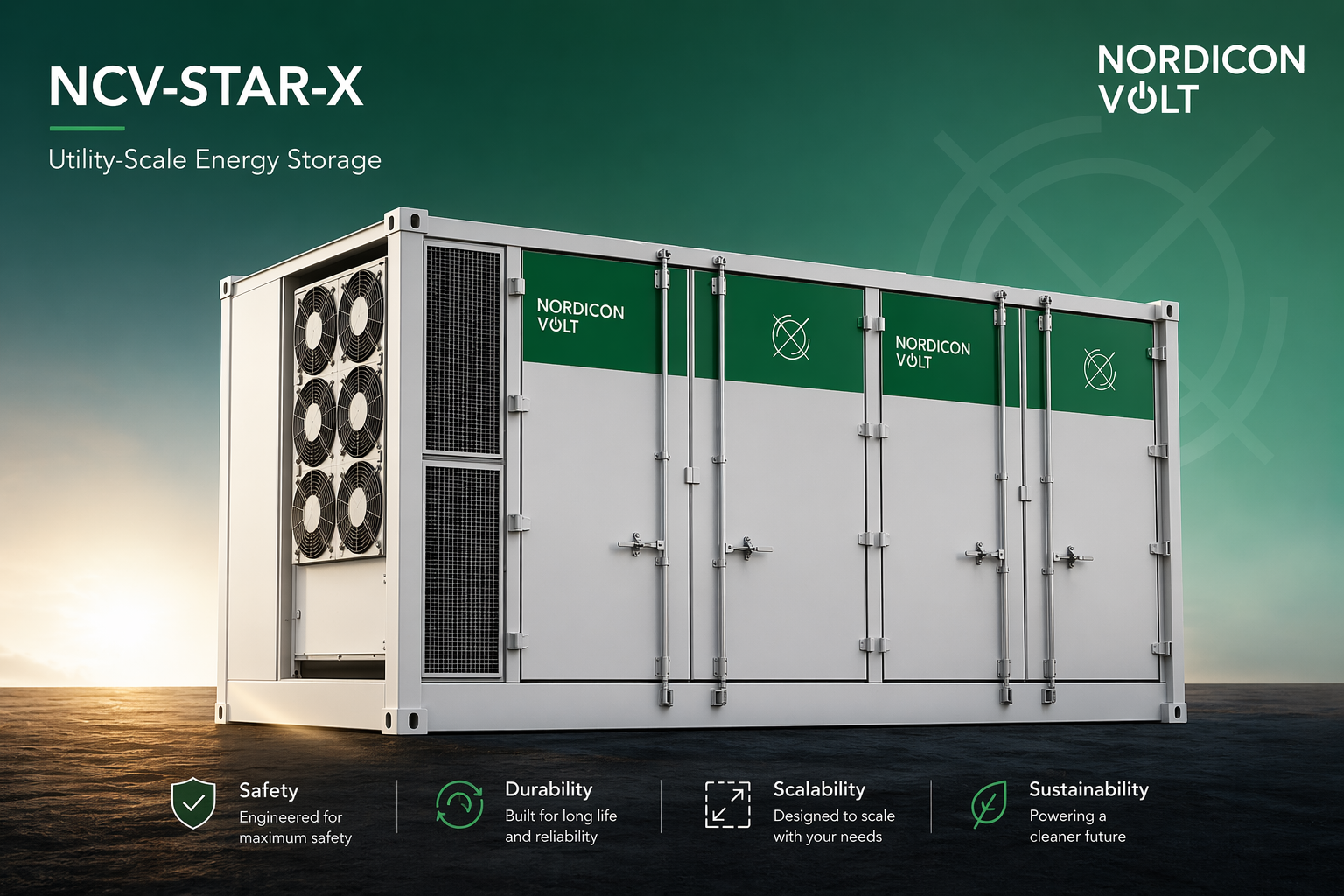 🔋🚀Introducing the new NCV-STAR-X utility-scale energy storage solution!